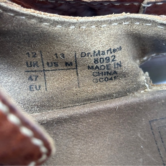 Dr. Martens Mens vintage 8092 Brown Leather chunky Y2K Fisherman Sandals size 13 main image 10